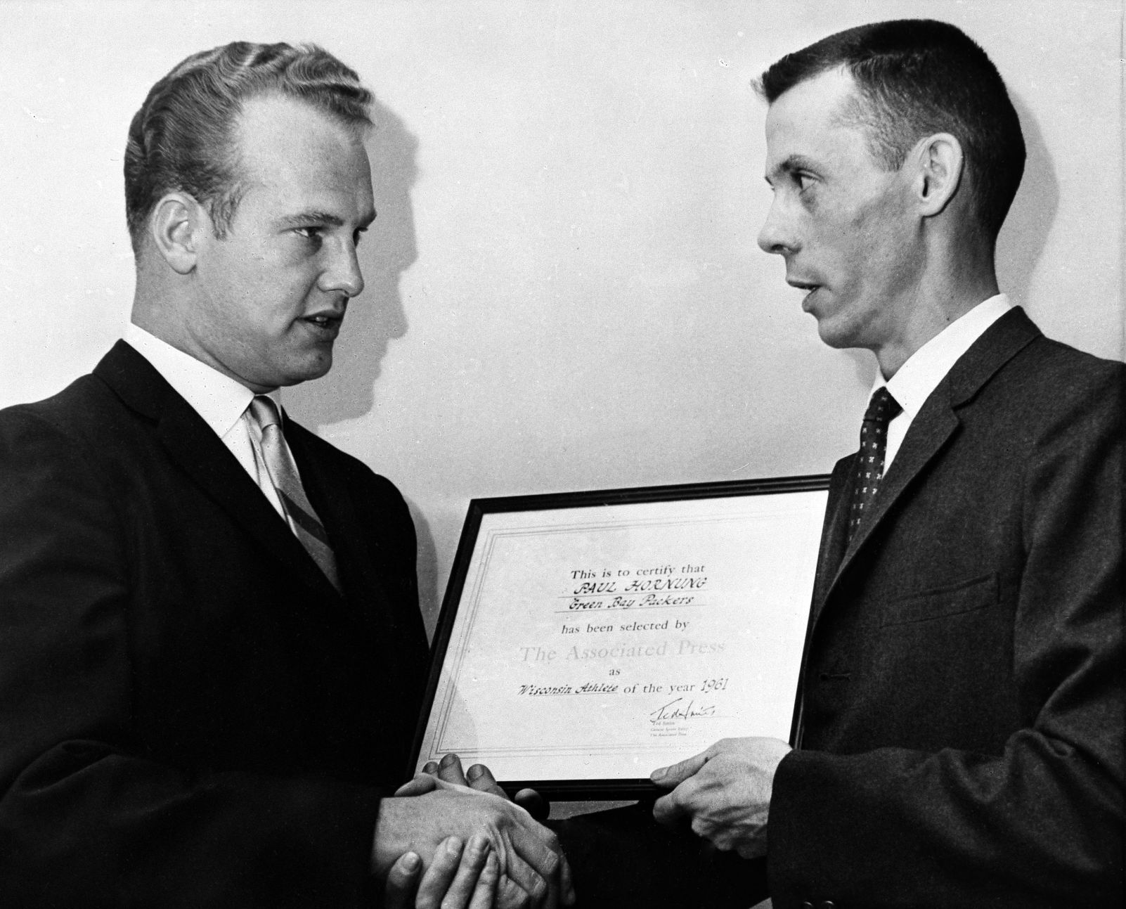 Paul Hornung, Paul Clifford - April 30, 1962